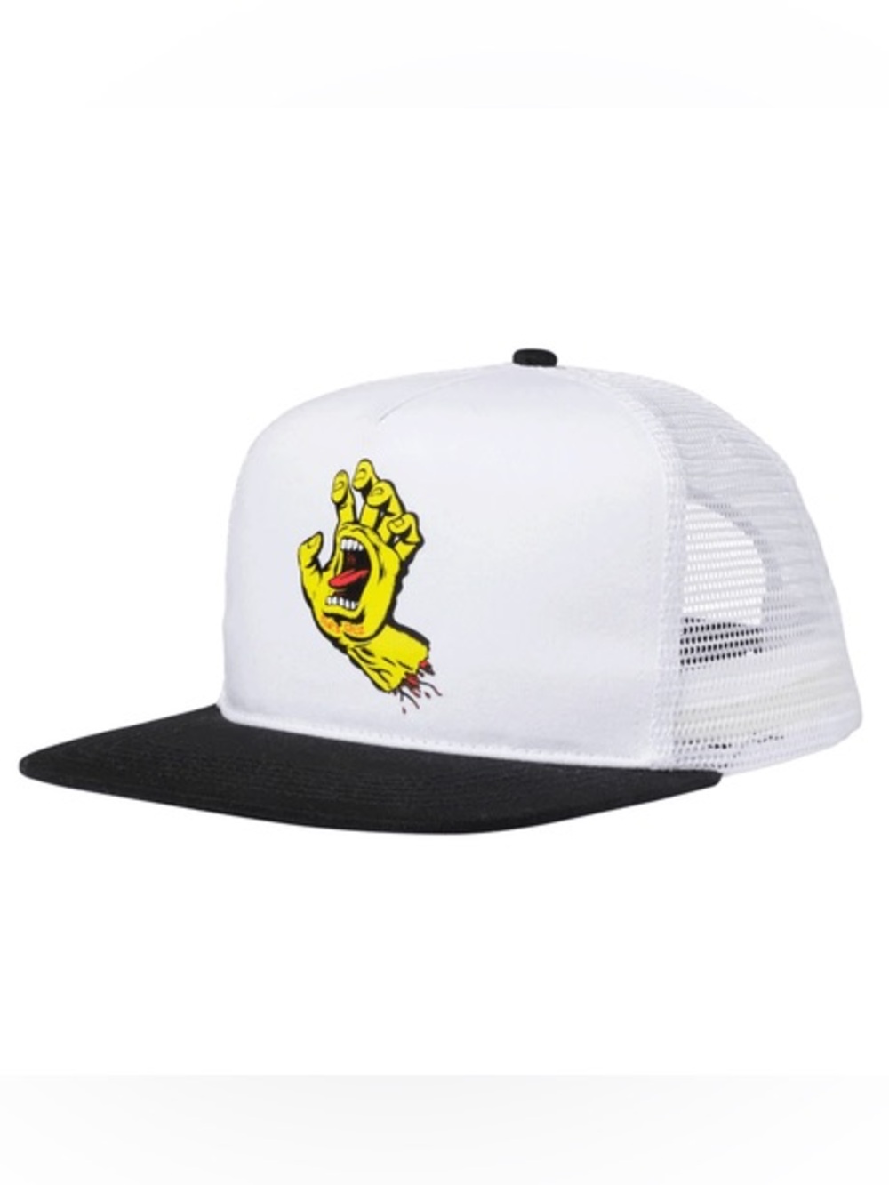 O'Neill White Mesh Trucker Hat with Black Visor